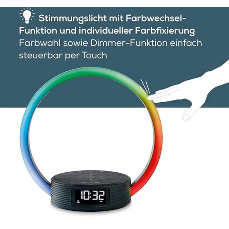 Beurer WL 65, Lichtwecker mit Sonnenaufgangssimulation, induktiver Ladestation und 6 Melodien – Bild 3