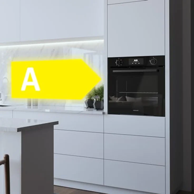 Cecotec Backofen Bolero Hexa M226000, 60 cm, schwarz, 2800 W, 72 l, 7 Funktionen, Grillmodus, Steam EasyClean, Energieklasse A – Bild 5