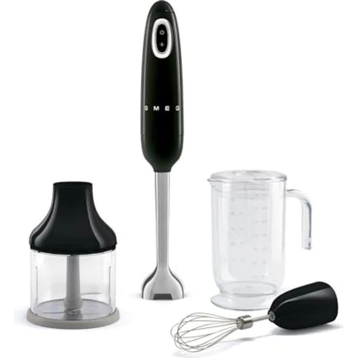 Smeg Stabmixer HBF03, Retro-Design, 700-Watt-Motor, blau – Bild 2