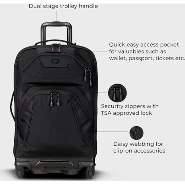 Ogio Renegade 26 4 Rollen Trolley 66 cm Schwarz (52 l, M) – Bild 5