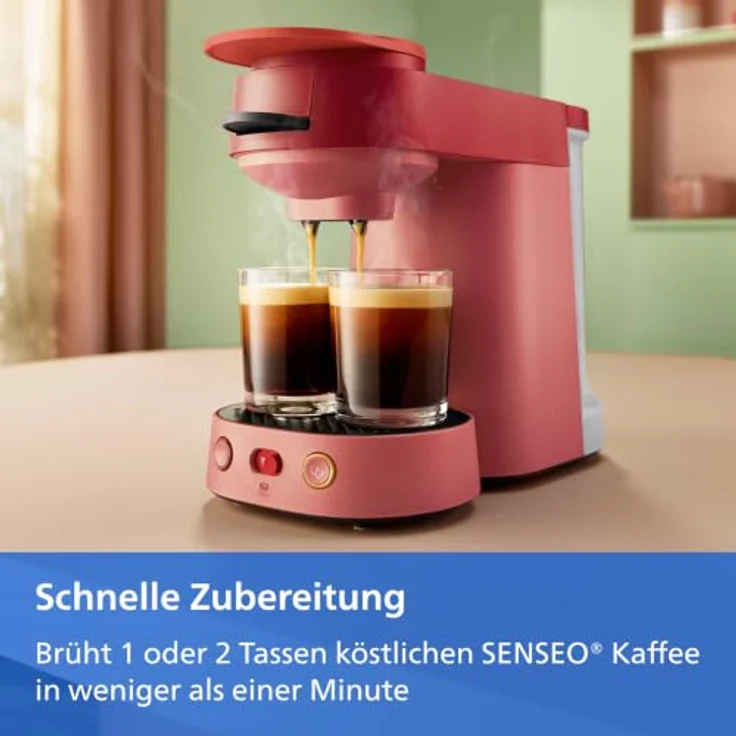 Philips Kapsel-/Kaffeepadmaschine CSA225/90, kompakte Maschine für aromatischen Kaffee – Bild 4