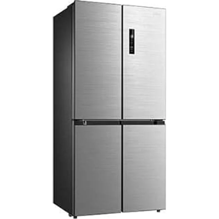 Midea MDRF632FIE Amerikanischer Kühlschrank, Frostfrei, 474 Liter, Französische Tür, Edelstahl/Grau – Bild 2