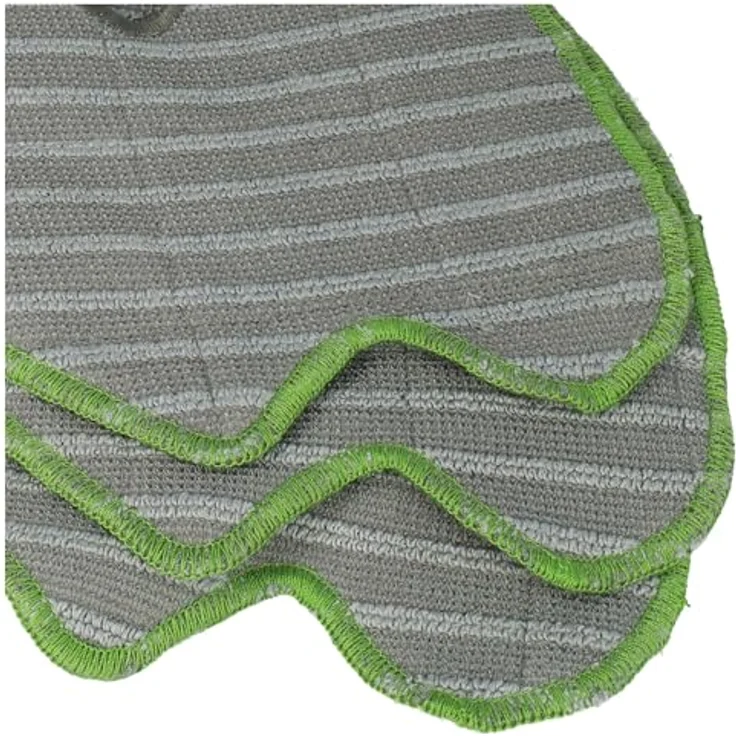 vhbw 9x Nasswischtuch Mikrofaser-Pad 18 x 14,5cm kompatibel mit iRobot Roomba i3, E6 - grau/grün – Bild 5