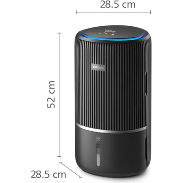 Philips 3400 Serie 2-in-1-Luftreiniger und -Luftbefeuchter, HEPA NanoProtect + Aktivkohlefilter, hygienische Luftbefeuchtung mit 650ml/h, CADR 300m³/h für 78 m² (AC3421/13) - Weiß – Bild 2