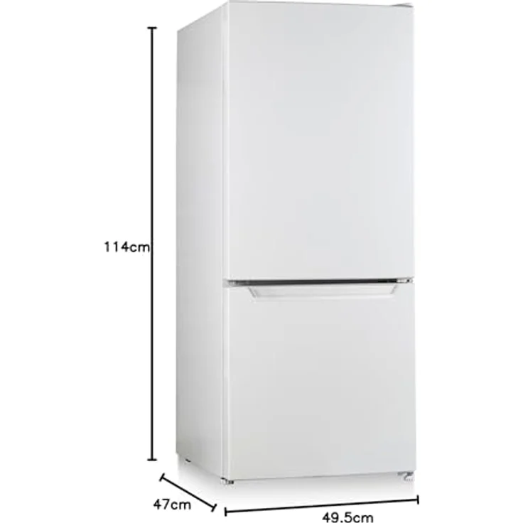 PKM KG117EW Kühl-Gefrierkombination | Weiß Design | Leise 39dB | LED-Beleuchtung | 117 Liter | Freistehend – Bild 4