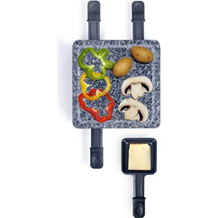 Livoo Raclette-Gerät für 4 Personen, Schwarz-Stein – Bild 4