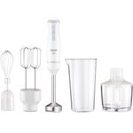 ZELMER Stabmixer Pulsar Premium ZHB4563S, 800 Watt, Edelstahlfuß, ergonomisches Design, inkl. Mixstab, Schneebesen und Zerkleinerer