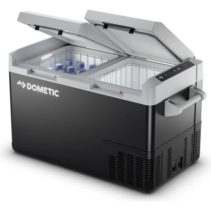Dometic CFF 70DZ, Zweizonen Kompressorkühlbox mit 70 l Volumen, 12/24/230V, unabhängige Temperaturregelung, robuste Bauweise, effizienter Betrieb