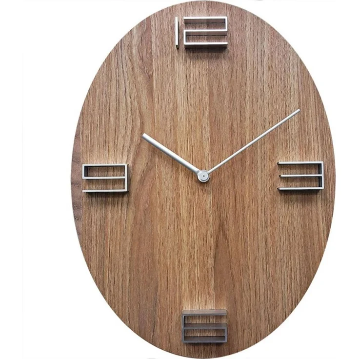 Technoline Wanduhr WT2200 braun Quarzuhr