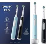 Braun Oral-B Pro Series 1 Duo Elektrische Zahnbürste 2 Einheiten One Size, 3D-Reinigungsbewegung, Drucksensor, Timer