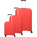 Travelite Burano 4 Rollen Kofferset, 3-teilig mit Dehnfalte und TSA-Schloss, 207 l, robustes Polypropylen