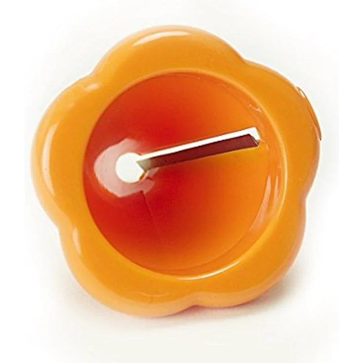 Joie Karotten-Spiralschneider, kreativer Karotten-Rosenschneider aus Kunststoff, orange – Bild 4