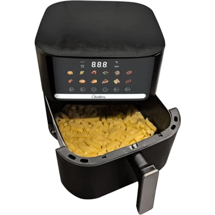 Casativo Heißluftfritteuse CH9693, 1600 W, 11 Programme, 6,5L Volumen, LED-Touch-Display – Bild 8