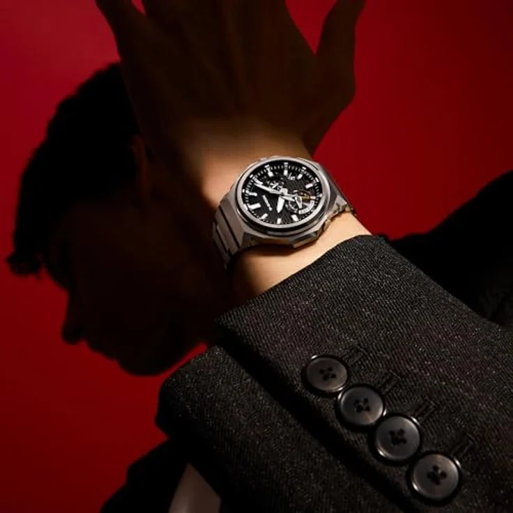 Casio G-Shock G-Steel GST-B1000D-1AER, Solar-Quarzuhr aus Edelstahl mit Bluetooth-Verbindung, Silber/Schwarz – Bild 10