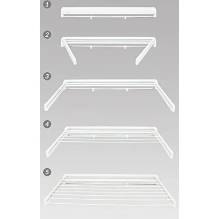 Juwel Artdry 100 Wäschetrockner (Trockenlänge 8,5 m, Wandtrockner ausziehbar, Breite 100 cm, max. Belastbarkeit 12 kg) 40140 – Bild 6