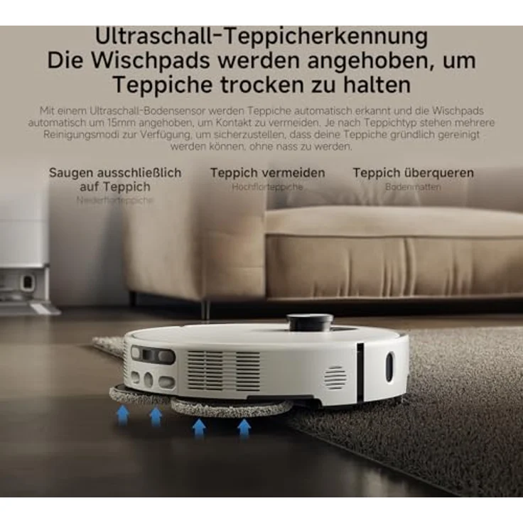 Xiaomi Robot Vacuum 5, Staubsauger-Roboter mit intelligenter Navigation und hoher Saugkraft, schwarz – Bild 8