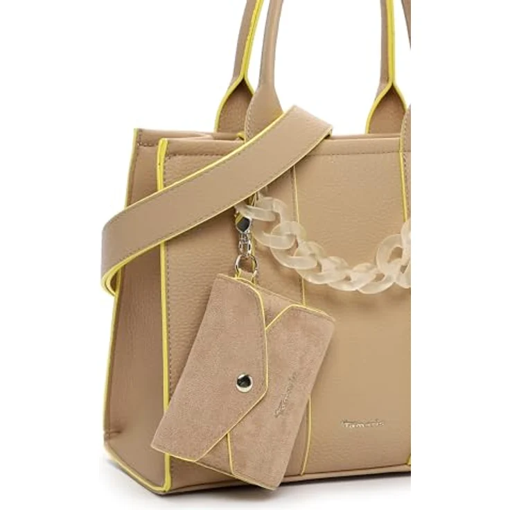Tamaris Shopper TAS Flavia, Damen Handtasche aus Feinsynthetik mit Echtleder-Optik, abnehmbarem Umhängeriemen und Reißverschluss, Uni-Design – Bild 8