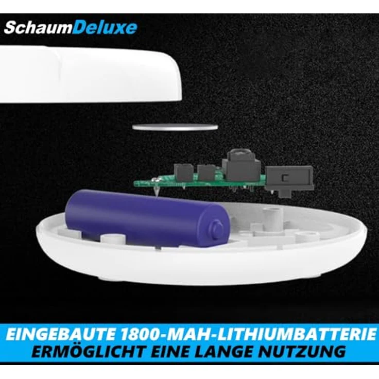 SchaumDeluxe Elektrischer Bieraufschäumer Bier Aufschäumer, Ultraschall Biersprudler Getränke Untersetzer, auch als Milchaufschäumer/Milchschäumer geeignet – Bild 4