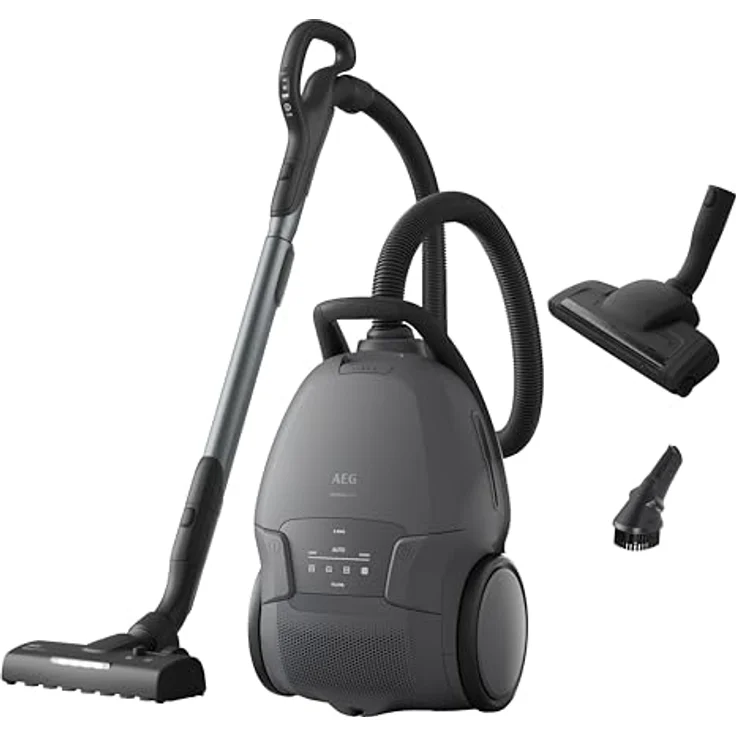 AEG ANIMAL 8000 AB81A2DG Staubsauger mit Beutel/hohe Saugleistung/Intelligenter Auto-Modus/48% Recyclingkunststoff/Pet XL Turbodüse/3in1 Multidüse/12 m Kabel/HEPA-Filtration/LED-Licht, grün – Bild 1