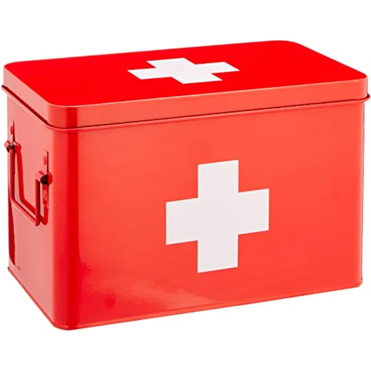 Zeller18116 Medizin-Box, Aufbewahrungsbox, rot