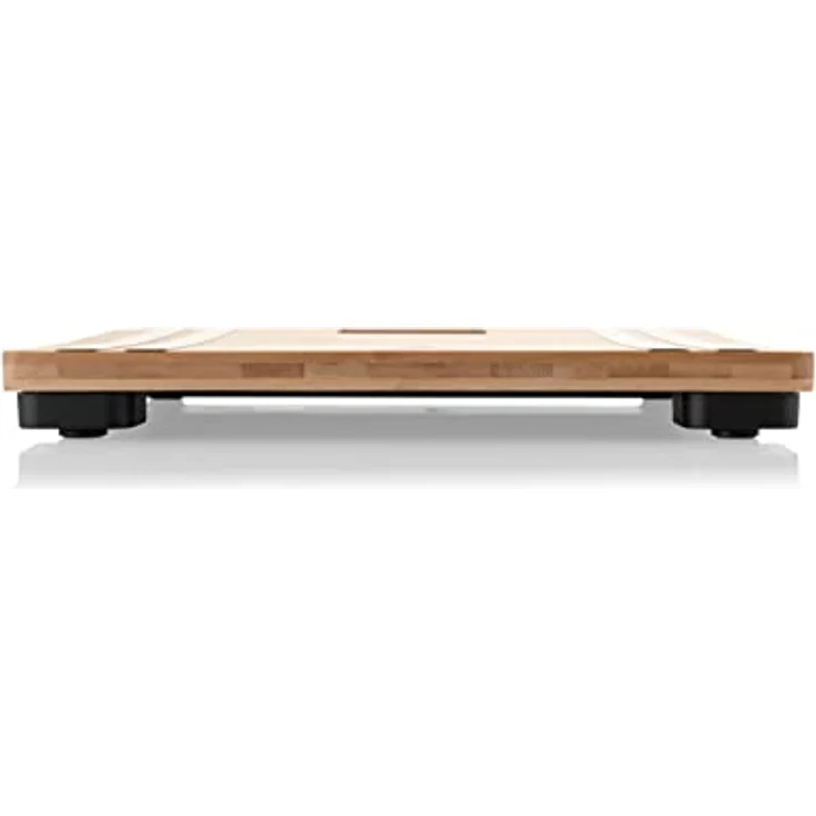ETA Personenwaage Digital Bamboo Fit - LCD-Display, Rutschfeste Füße – Bild 2