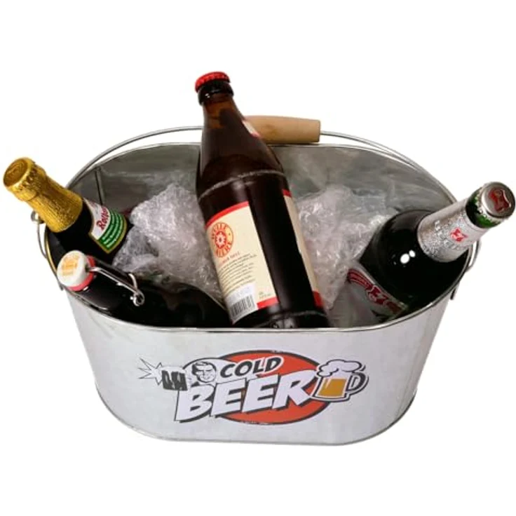 Ovaler Metall-Eimer, Cold Beer – Bild 6