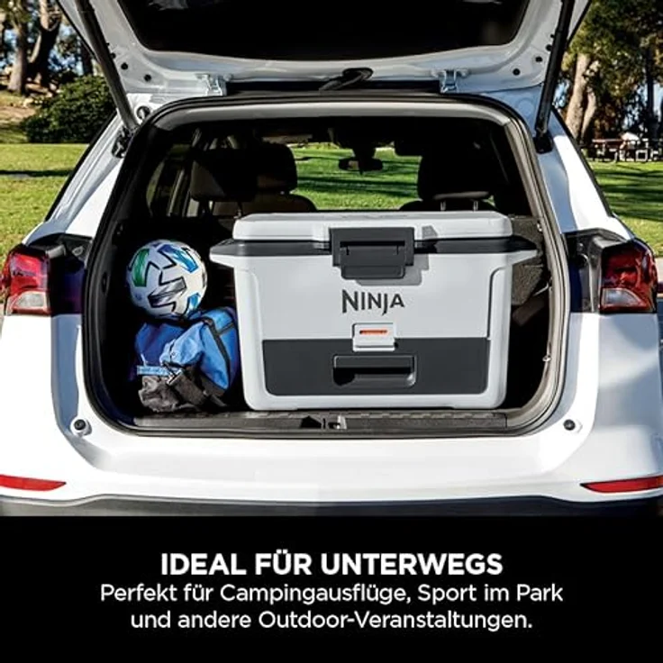 NINJA FrostVault Dampfgarer FB151EUWH, 47L Kühlbox mit hoher Isolierleistung, bis zu 6 Tage Eis-Kühlung, transportable Tragegriffe – Bild 6