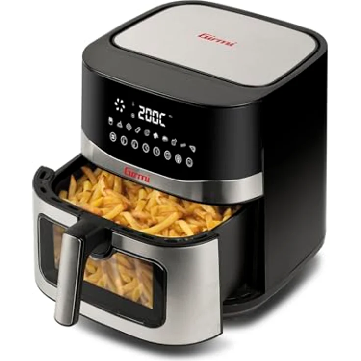 Girmi FG90 Heißluftfritteuse Ecofrit Premium, 2200W, 9L, Doppelheizung, Digitaldisplay, Auftaufunktion, BPA/PFOA Safe – Bild 2