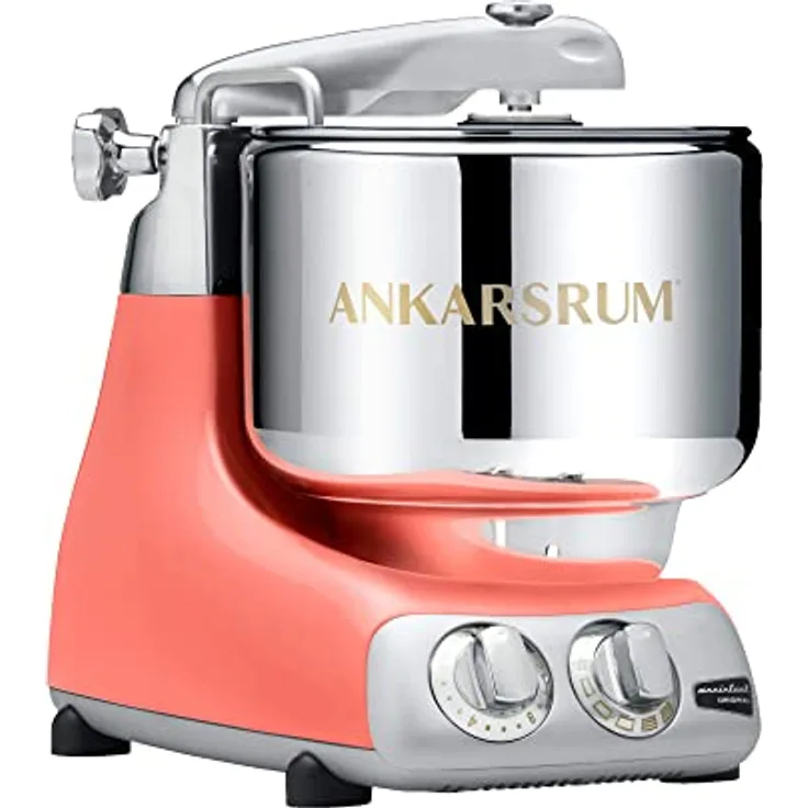 Ankarsrum Assistent 6230 Coral Crush - 1500W | 7L Edelstahlschüssel | Recyceltes Aluminium | Handgefertigt in Schweden | Robust & vielseitig