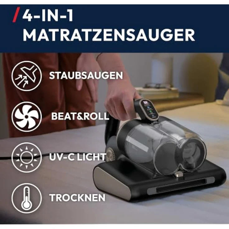 Hoover HMC520UV 011 Handstaubsauger, Schwarz Metallisch, Beutellos mit 4-IN-1 Funktion und intelligentem Staubsensor – Bild 2
