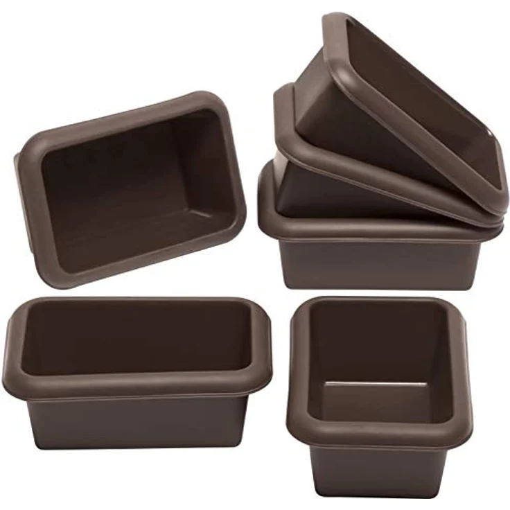 Lurch FlexiForm Mini Batzen Brotbackformen, 6er Set, Silikon, Braun, 9.1 x 5.6 x 3.9 cm – Bild 2