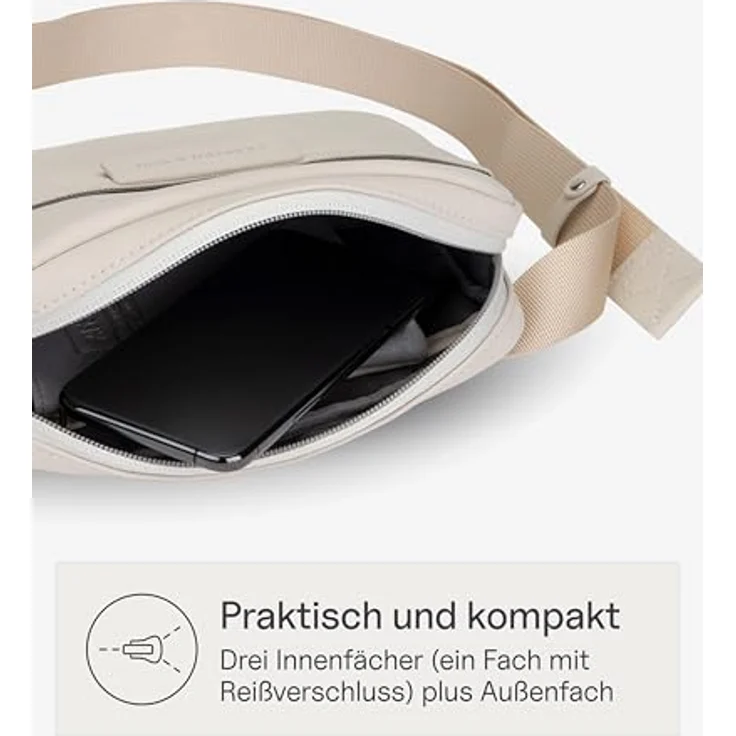 Kapten & Son Bergen Gürteltasche, 22 cm, 100% Polyurethan, gelb – Bild 4