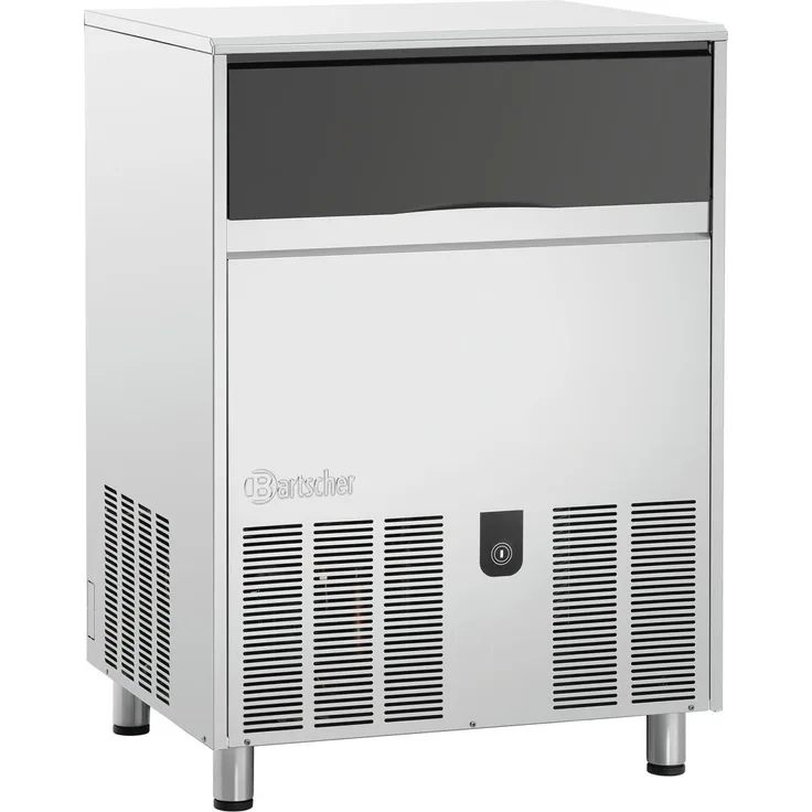 Bartscher Eiswürfelbereiter B 86 Plus, energieeffizienter Eismaker für Vollkegel-Eiswürfel in hoher Produktionsmenge