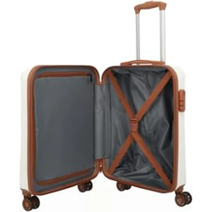 Travelite Koffer Bali 4 Rollen Kabinentrolley S 55 cm, Weiss, (34 l, S) - ABS, praktische Innenaufteilung, 4 stabile Rollen – Bild 5