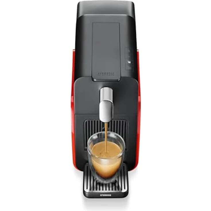 CREMESSO Brava Glossy Red Kapselmaschine, Stilvolle Kaffeekapselmaschine in glänzendem Rot – Bild 3