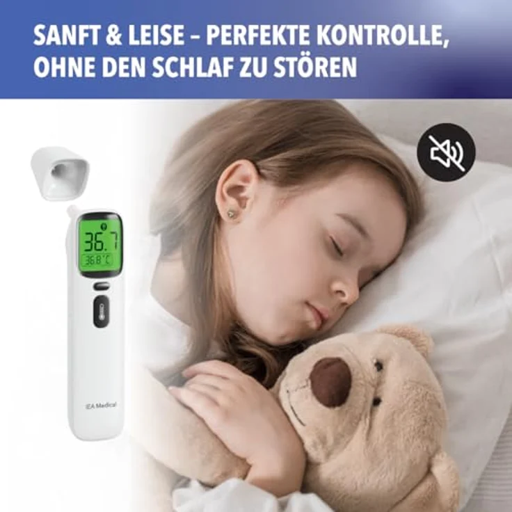 IEA Medical Infrarot-Fieberthermometer AOJ-20A, berührungslose Temperaturmessung mit Fieberalarm und Speicherfunktion – Bild 7