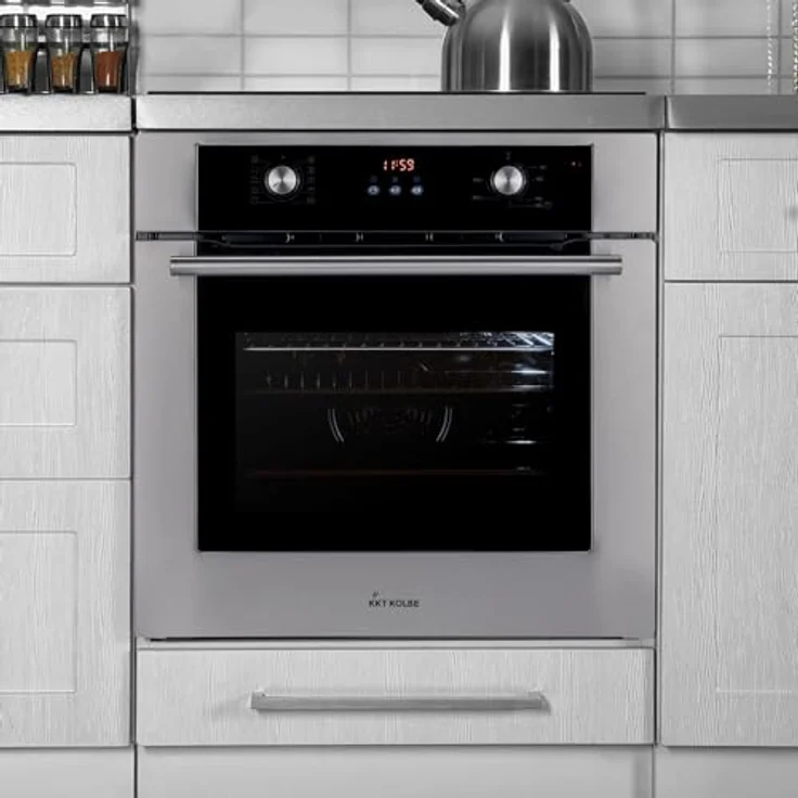 KKT KOLBE Einbaubackofen 60 cm BO8810SS | 70L | 3kW Heißluft Teleskopauszüge Automatik-Timer 2-fach Wärmeschutzverglasung Kindersicherung – Bild 4