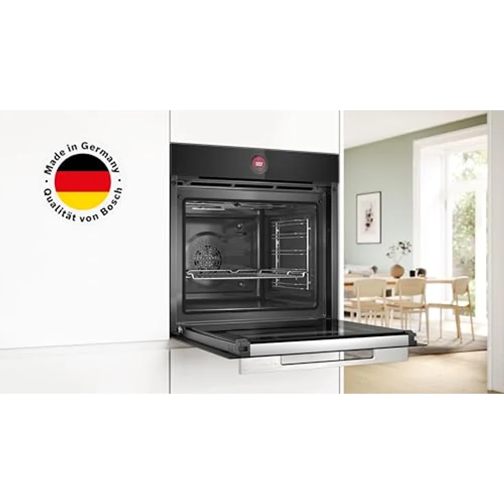 Bosch HBG7721B2 Serie 8 Einbau-Backofen, Schwarz, Pyrolyse & Hydrolyse Selbstreinigung, Air Fry, 3D Heißluft, Farb-Touchscreen – Bild 2