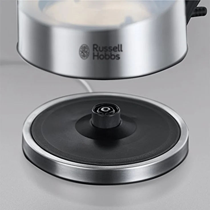Russell Hobbs Wasserkocher, Purity, integrierter BRITA Wasserfilter, 1,0l + 0,5l Filtereinsatz, 2200W, LED Beleuchtung, inkl. Filterkartusche, Füllmengenmarkierung, Teekocher 22850-70 – Bild 3