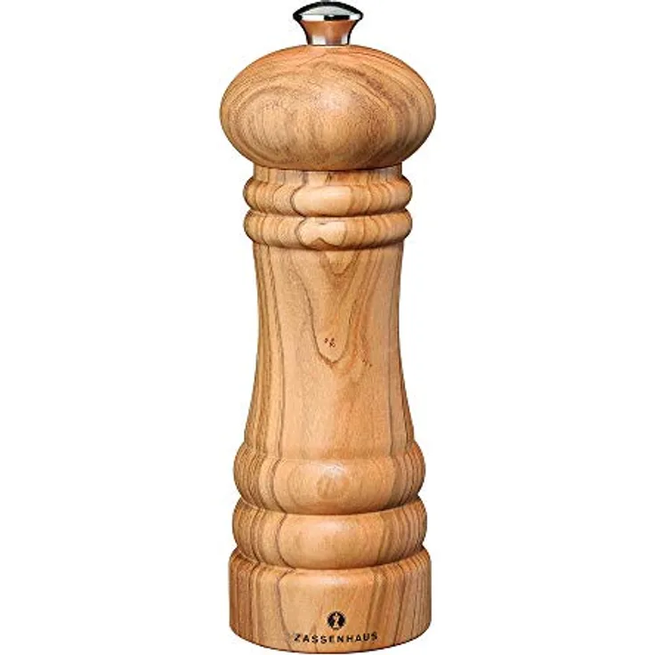 Zassenhaus Pfeffermühle Berlin aus Olivenholz in der Farbe Natur, Höhe: 18cm, 023367