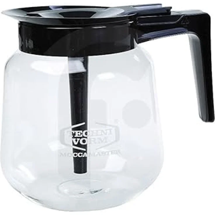 Moccamaster Kaffeekanne moccamaster extra Flachmann, 1,8 l, Zubehör Kaffeemaschinen, Schwarz, Transparent – Bild 2
