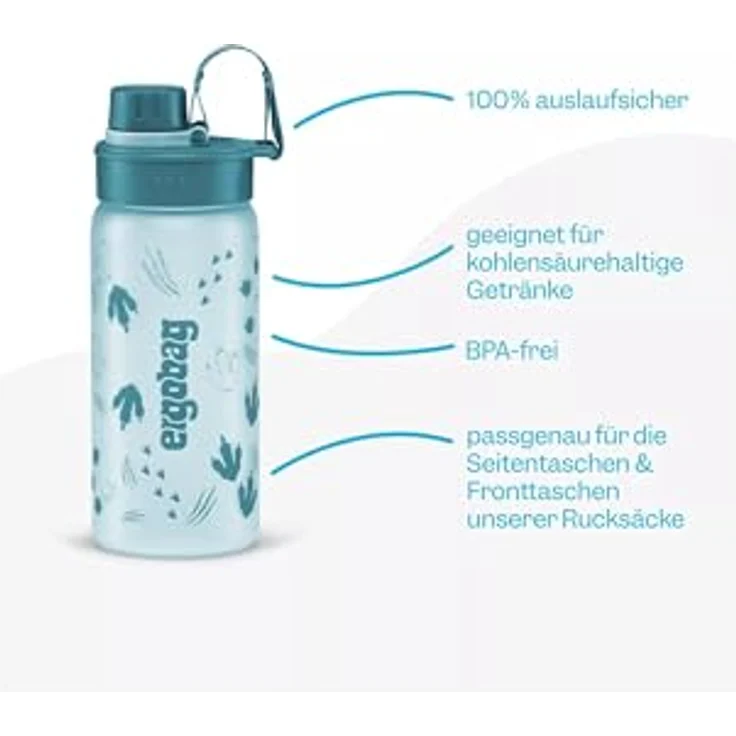 ergobag Trinkflasche, BPA-frei, 0,5 Liter, leicht zu reinigen, geschmacksneutral – Bild 2