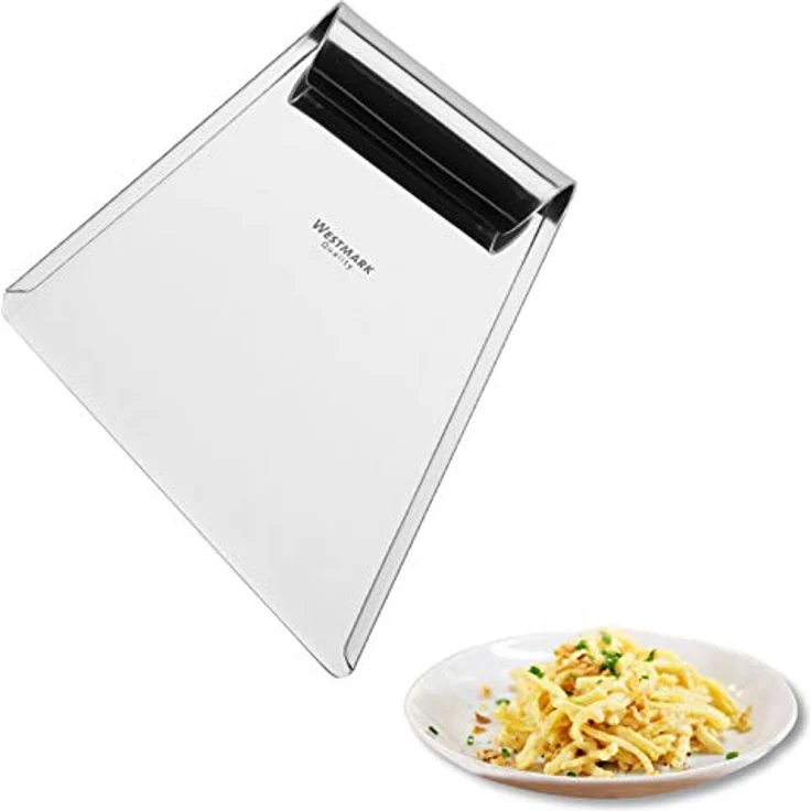 Westmark Spätzle-Schaber für traditionelle Spätzle-Zubereitung, Rostfreier Edelstahl, Silber, 61152270 – Bild 2