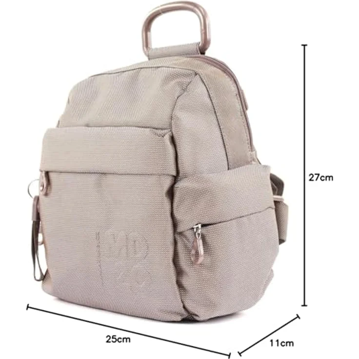 Mandarina Duck MD20 City Rucksack, grau aus 100% Polyester, 27 cm x 14 cm x 27 cm – Bild 5