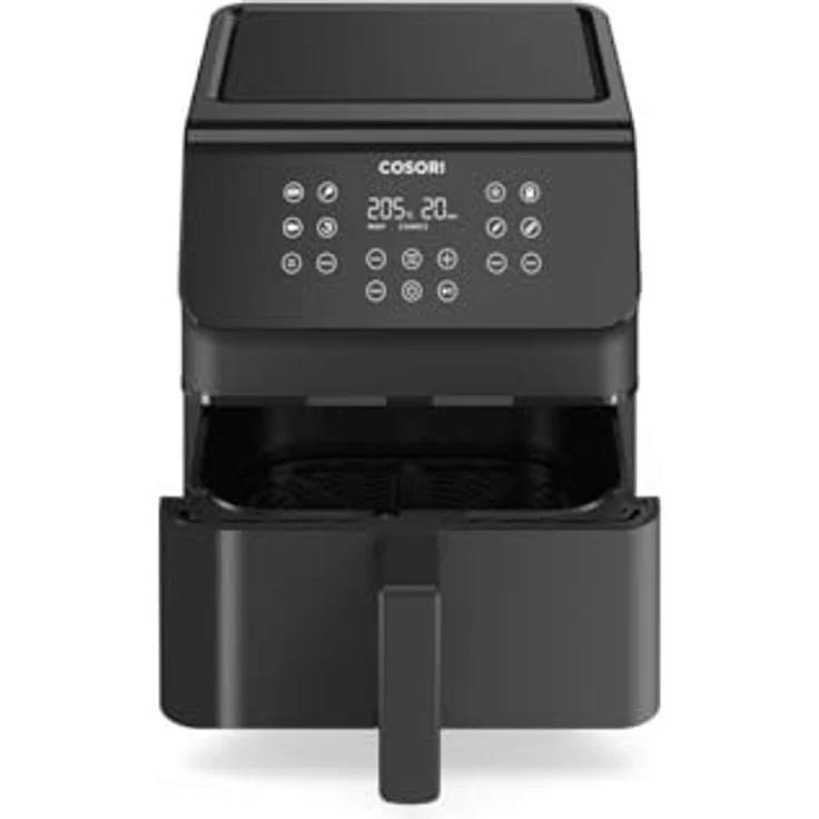 Cosori Heißluftfritteuse Premium II Chef Edition, 6.2 Liter, 1700,00 W, 360° Luftzirkulation, 12-in-1-Kochfunktionen, spülmaschinengeeignet in Schwarz – Bild 6