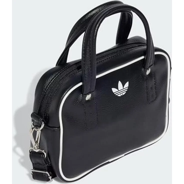 adidas Originals ADICOLOR SB Sporttasche, elegante Schultertasche mit verstellbarem Riemen und legendärem Trefoil-Print, schwarz – Bild 2