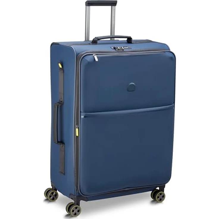 DELSEY Paris Turenne Soft, erweiterbarer weicher Koffer, 76 cm x 50 cm x 33 cm, XL, Blau, wasserabweisend, mit RPET-Innenfutter und 10-jähriger Garantie – Bild 2