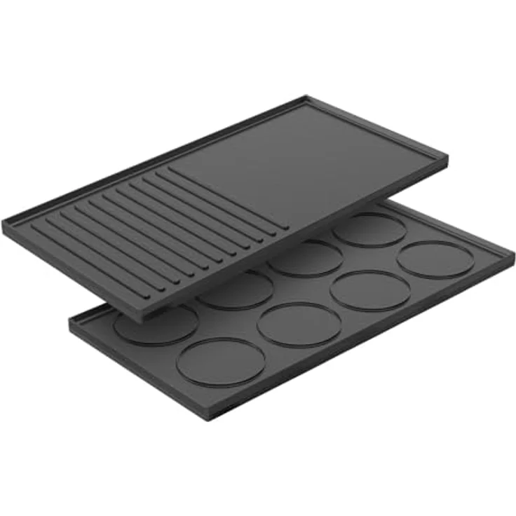 Gastroback Raclette Grill & Pancake Station, 12 Raclettepfännchen, 1.700 W, Edelstahl, stufenlose Temperaturregelung, schwarz/silber – Bild 8
