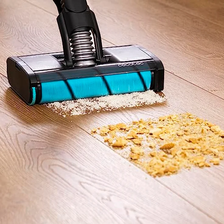 Cecotec Besenstaubsauger Scoba 2100 Twice Animal, bürstenloser Digitalmotor, 20m kPa Saugkraft, 210W, ultraleichtes Design, motorisiertes Dual-Brush-Kopf, Tierhaarbürste, weiß – Bild 5