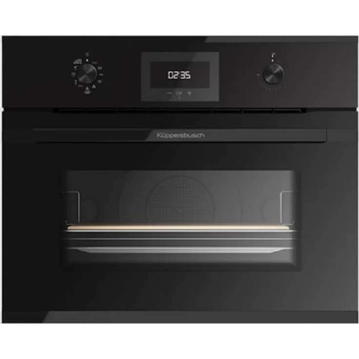 Küppersbusch Kompakt Pyrolyse-Backofen Black Chrome CBP6332.0S, 44 Liter Garraum, 340°C Pizzafunktion, Pyrolytische Selbstreinigung, 6 Backofenfunktionen